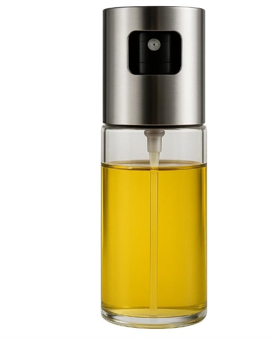 Borrifador Spray de Azeite, Vinagre, Óleo e Tempero Multiuso Culinário, Pulverizador Galheteiro de Cozinha de Vidro 100ml - Premium